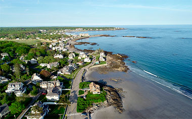 Shores of Kennebunkport beach